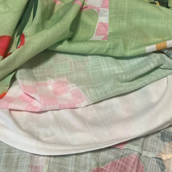 NWT Petal and Pup Women's Brea Green Fruit and Floral Print Maxi Dress Size XL - Picture 9 of 16